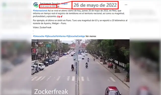 El video también se viralizó en 2022. Foto: Facebook