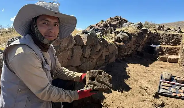Las excavaciones permitieron identificar viviendas y espacios destinados al almacenamiento y procesamiento de productos. Foto: Agencia Andina Las excavaciones permitieron identificar viviendas y espacios destinados al almacenamiento y procesamiento de productos. Foto: Agencia Andina