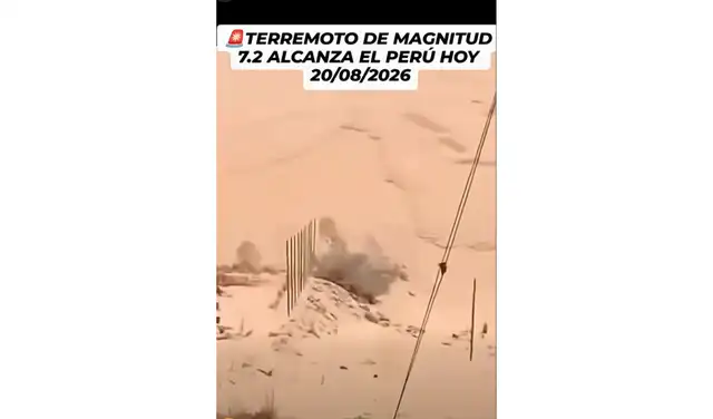 Imágenes reales del sismo en Perú incluidas en el metraje. Foto: Facebook Imágenes reales del sismo en Perú incluidas en el metraje. Foto: Facebook