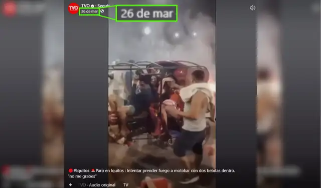 El mismo video ya había sido publicado el 26 de marzo de este año. Foto: Facebook