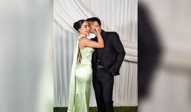 Onelia Molina asistió con Kevin Díaz al matrimonio de sus amigos. En la ceremonia también estuvo presente Mario Irivarren