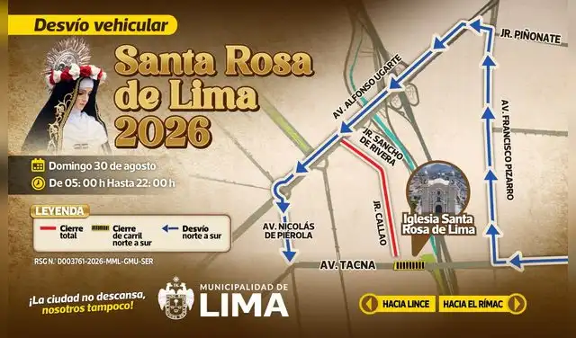 Cierres de calles y desvíos en el Centro Histórico por peregrinación al Pozo de los Deseos