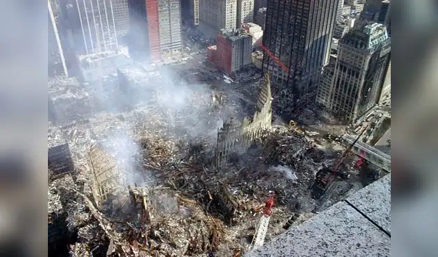Los atentados del 11 de septiembre de 2001 en Estados Unidos causaron la destrucción total del complejo del World Trade Center en Nueva York y graves daños en el Pentágono. Foto: AFP
