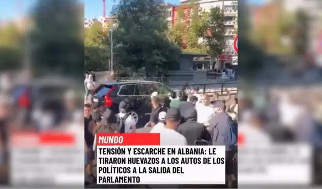 Las protestas se desarrollaron en Albania. Foto: Facebook Las protestas se desarrollaron en Albania. Foto: Facebook
