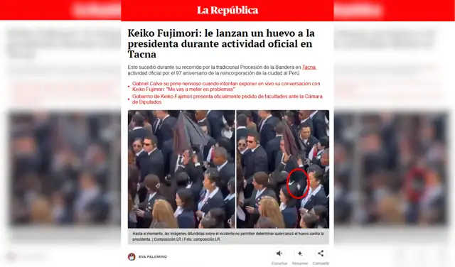 Nota de La República. Foto: La República Nota de La República. Foto: La República