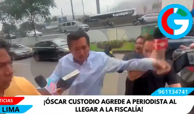 En redes sociales, se viralizaron imágenes donde el empresario parece golpear a reporteros.