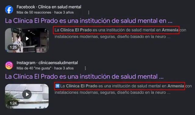 Se trata de un centro psicológico ubicado en Colombia (2). Fotos: Facebook / Google. Composición: LR