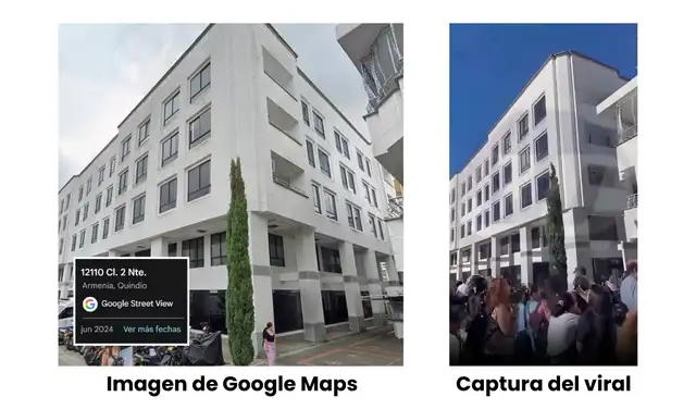 Comparación #3. Foto: Google Maps / Facebook. Composición: LR
