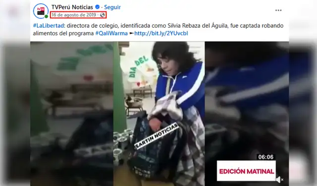 El hecho ocurrió en 2019. Foto: Facebook
