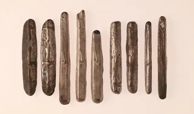 Durante la época vikinga, las barras de plata representaban riqueza. Foto: Museos del Norte de Jutlandia Durante la época vikinga, las barras de plata representaban riqueza. Foto: Museos del Norte de Jutlandia