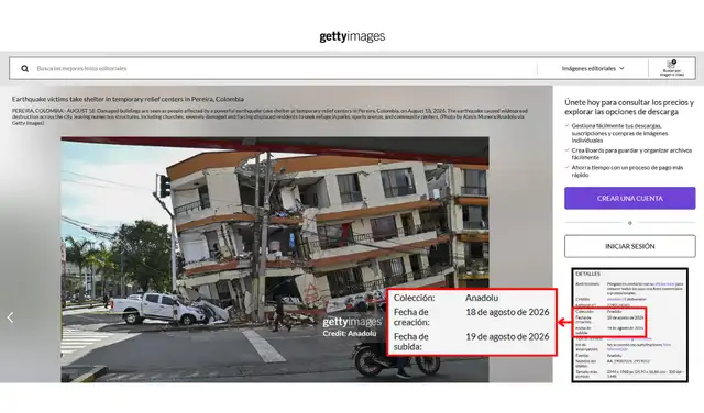 Getty Images publicó una fotografía desde otro ángulo el 19 de agosto (1). Foto: Getty Images @anadolu (Web)