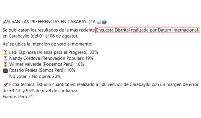 Descripción atribuida por algunos usuarios. Foto: Facebook Descripción atribuida por algunos usuarios. Foto: Facebook