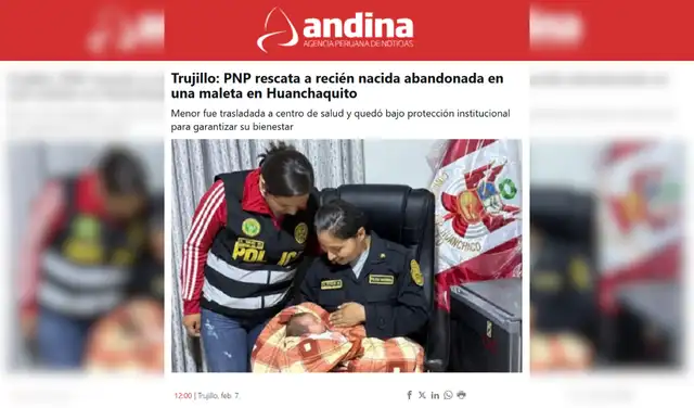 Nota de Andina. Foto: Andina
