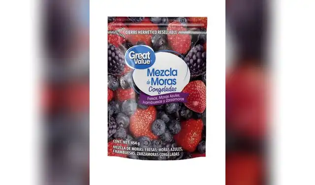 Retiro del mercado de una mezcla de frutos rojos de la marca Great Value.