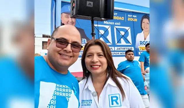 Dupla. Postulante a la alcaldía de Lurín, Rosa Torrejón, con el tutor del albergue municipal “La Casa de los Petisos”, Adolfo Fuentes. Foto: FB Adolfo E. Dupla. Postulante a la alcaldía de Lurín, Rosa Torrejón, con el tutor del albergue municipal “La Casa de los Petisos”, Adolfo Fuentes. Foto: FB Adolfo E.