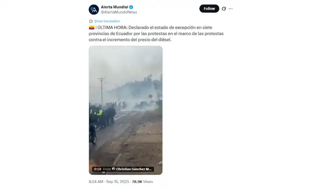 Publicado en septiembre de 2025. Foto: X
