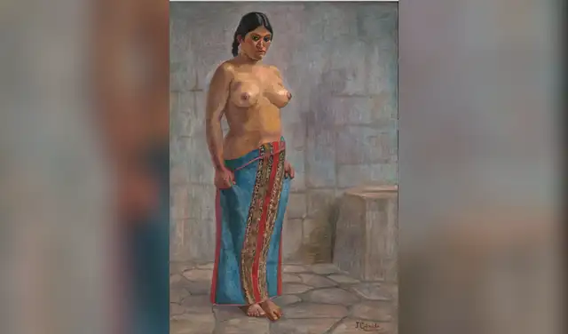 "Desnudo de india" (1925). Imagen: Fundación Julia Codesido y Estenós.  
