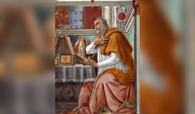 Retrato de San Agustin realizado por Sandro Botticelli