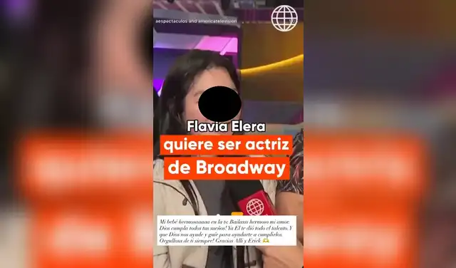 Flavia Elera cuenta con 13 años. Foto: América TV.  