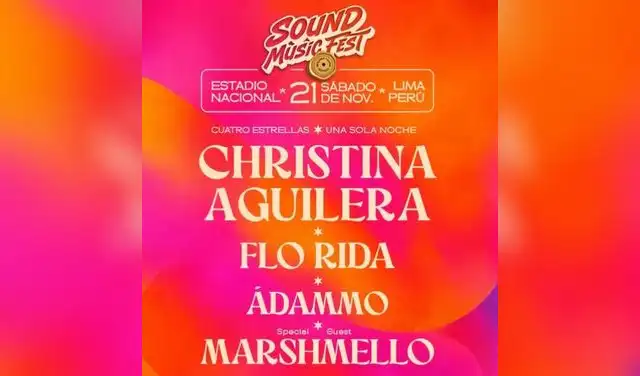 Christina Aguilera se presentará en el Estadio Nacional el 21 de noviembre de 2026