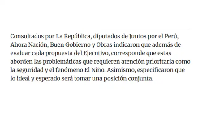 Nota de La República (2/2). Foto: La República Nota de La República (2/2). Foto: La República