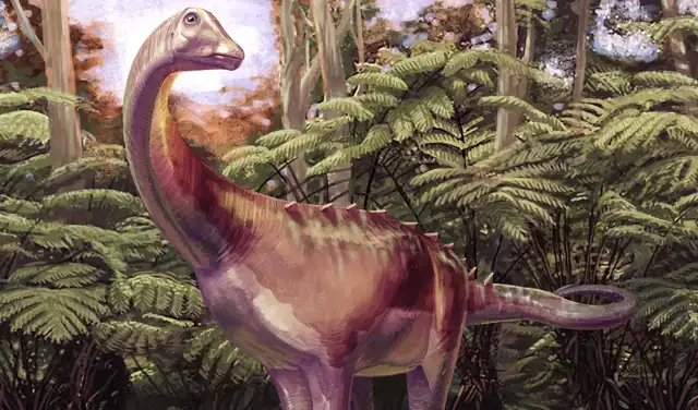 Reconstrucción de la vida de un dinosaurio en la Antártida del Cretácico. Foto: Andrew McAfee / Museo Carnegie de Historia Natural