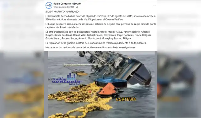 Contexto original. Foto: Facebook