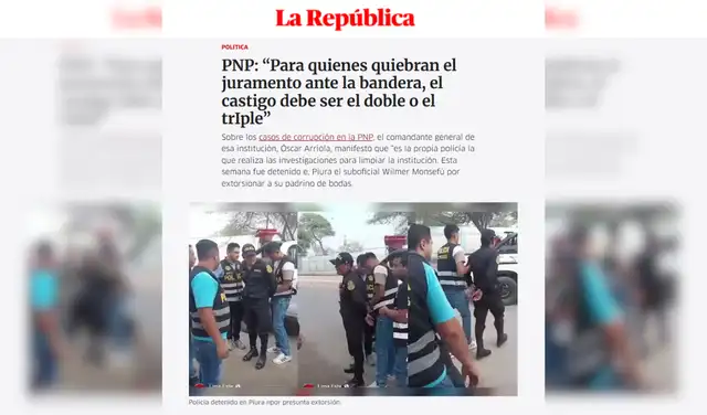 Nota de La República. Foto: La República Nota de La República. Foto: La República