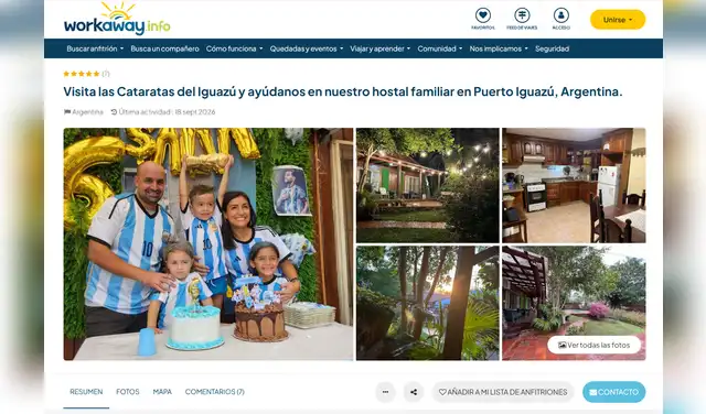 Se requiere una estadía mínima de tres semanas y un cupo limitado de dos colaboradores en el voluntariado cerca de las Cataratas de Iguazú. Foto: Workaway