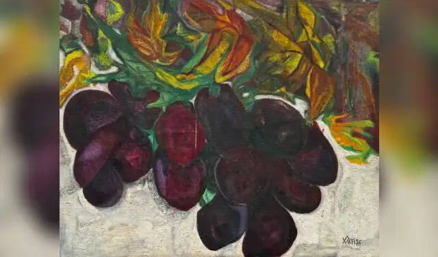 "Bodegón con racimo de uvas". Óleo sobre lienzo. Imagen: Difusión. "Bodegón con racimo de uvas". Óleo sobre lienzo. Imagen: Difusión.