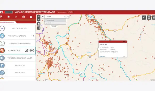 Fuente: Mapa del Delito Georreferenciado del Ministerio del Interior Fuente: Mapa del Delito Georreferenciado del Ministerio del Interior