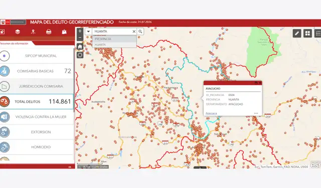 Fuente: Mapa del Delito Georreferenciado del Ministerio del Interior Fuente: Mapa del Delito Georreferenciado del Ministerio del Interior