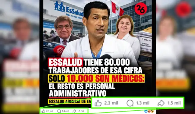 Viralidad de la publicación. Foto: Facebook Viralidad de la publicación. Foto: Facebook