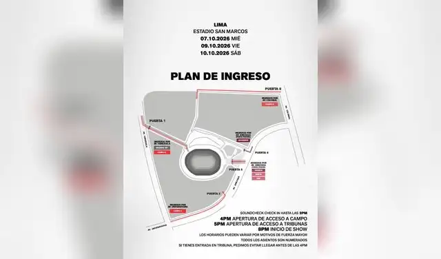 BTS se presentará en Perú los días 7, 9 y 10 de octubre de 2026 BTS se presentará en Perú los días 7, 9 y 10 de octubre de 2026