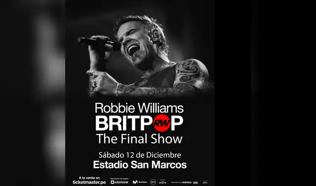 Organizadora confirmó el regreso de Robbie Williams a Lima. Foto: Facebook  