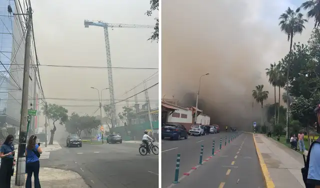 Incendio en la Costa Verde Incendio en la Costa Verde