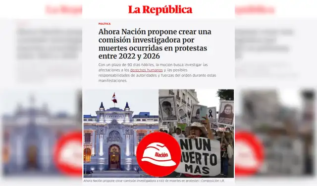 Nota de La República. Foto: La República