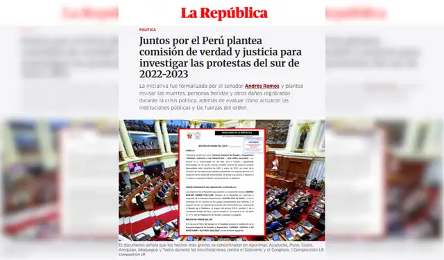 Nota de La República. Foto: La República