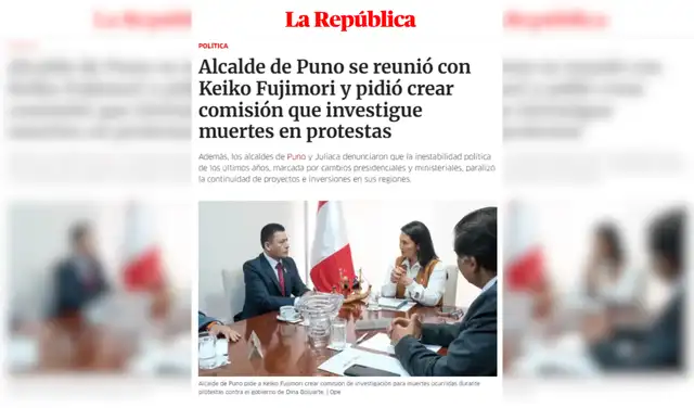 Nota de La República. Foto: La República.