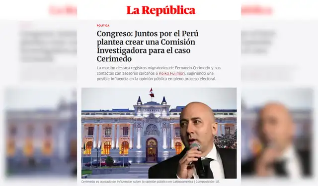 Nota de La República. Foto: La República
