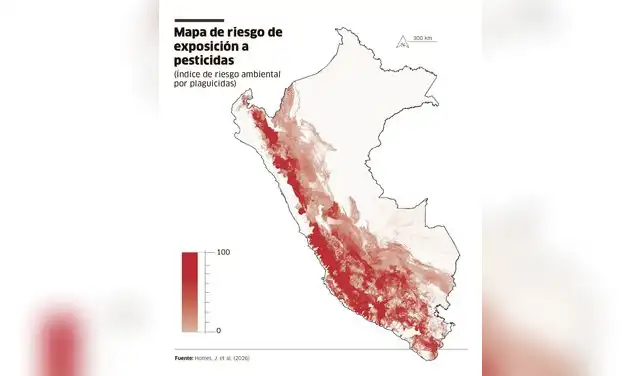 Mapa de riesgos de exposición a pesticidas