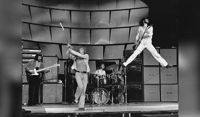 The Who en los 70. John Entwistle, Roger Daltrey, Keith Moon y Pete Townshend. Imagen: Captura.