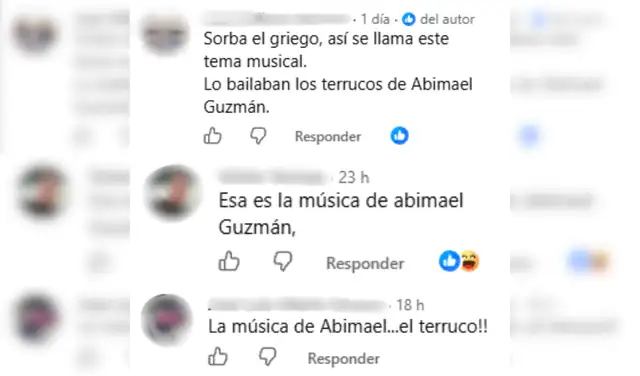 Comentarios de la publicación. Foto: Facebook Comentarios de la publicación. Foto: Facebook