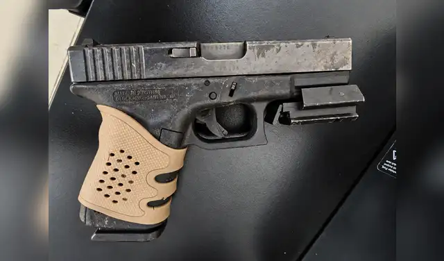 Sicario Luis Obispo usó el arma de fuego tipo Glock para ultimar a "China Polo". Foto: La República  