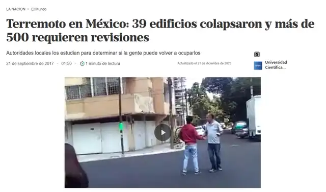 Nota de La Nación. Foto: La Nación Nota de La Nación. Foto: La Nación