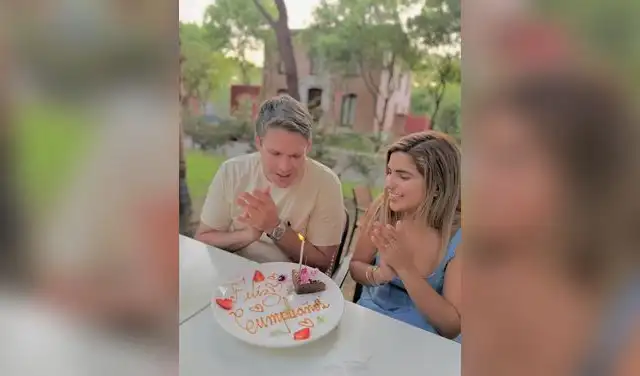 Susana Alvarado sorprendió a Paco Bazán en su cumpleaños