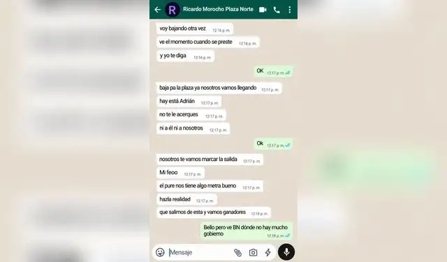 Chats y audios del teléfono del sicario muestran presión y amenazas antes de atentado contra "China Polo". Foto: La República Chats y audios del teléfono del sicario muestran presión y amenazas antes de atentado contra "China Polo". Foto: La República