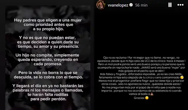 Vanessa López denuncia a 'Tomate Barraza en sus redes sociales. Composición LR. Instagram Vanessa López denuncia a 'Tomate Barraza en sus redes sociales. Composición LR. Instagram