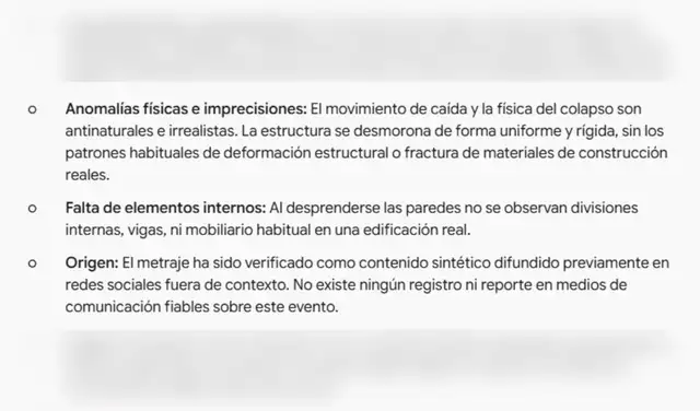 Análisis del video viralizado con SynthID. Foto: SynthID