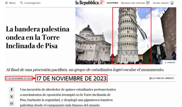 La Repubblica informó sobre el hecho el 17 de noviembre de 2023 (nota traducida automáticamente al español). Foto: La Repubblica La Repubblica informó sobre el hecho el 17 de noviembre de 2023 (nota traducida automáticamente al español). Foto: La Repubblica